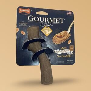 Nylabone Gourmet Style Medium Strong Chew Peanut Butter Flavor Nylon Dog Toy